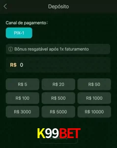 deposits K99BET